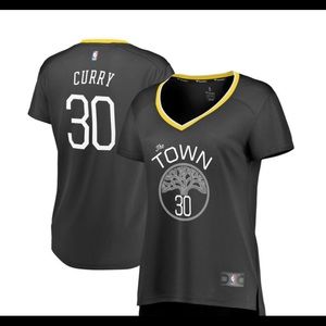 Fanatics nba curry dark charcoal v neck T-shirt